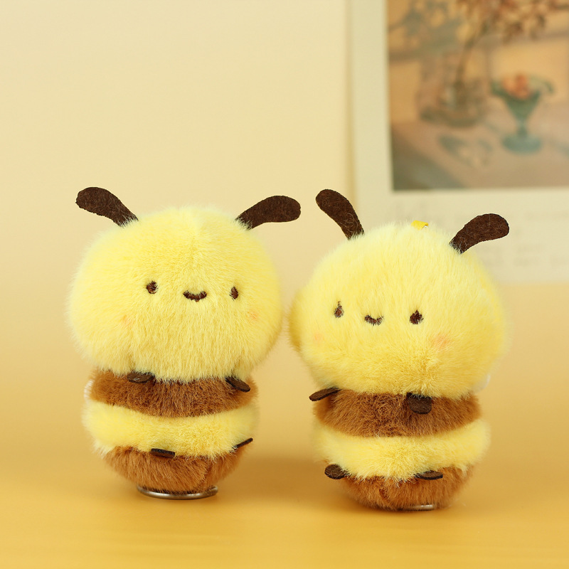 インターネット有名人かわいい小さな蜂ぬいぐるみペンダント蜂キーホルダー車のペンダントバッグ小さなペンダント小さなギフト|undefined