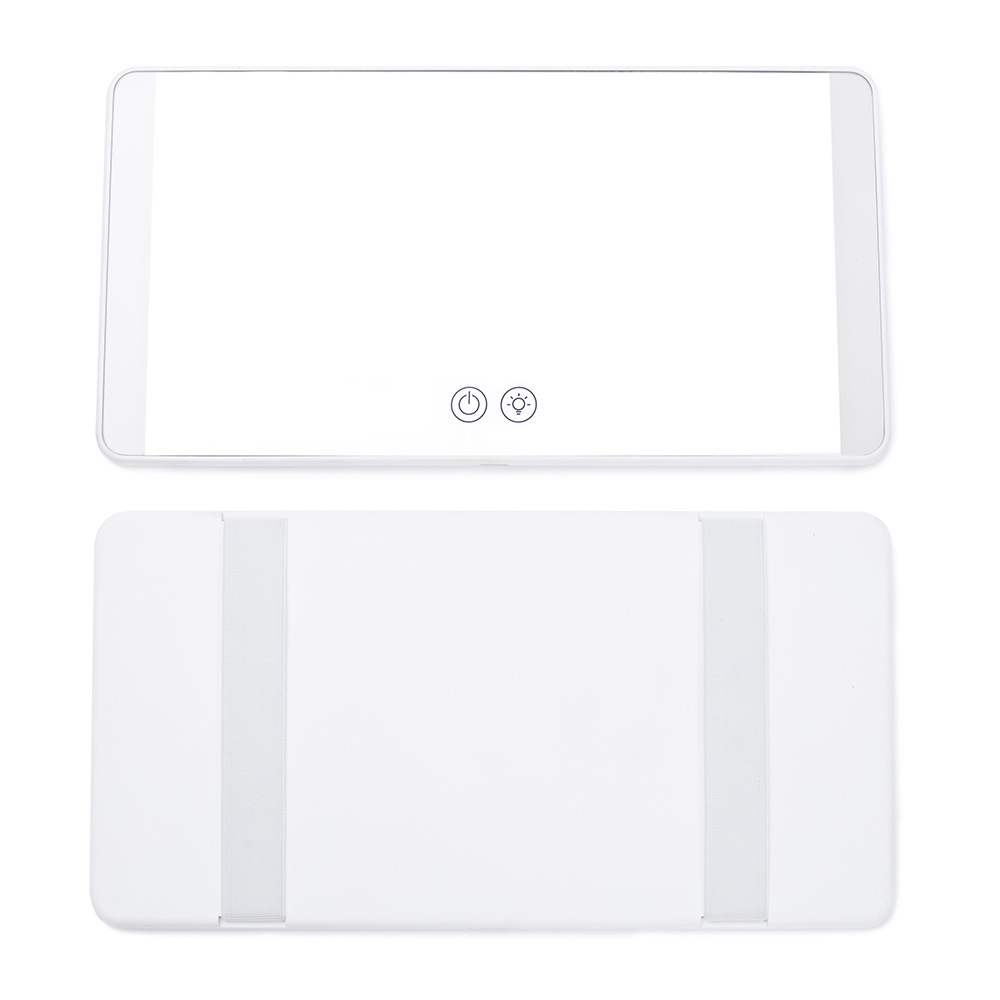 Car makeup mirror HD car LED with light dressing beauty sub touch mirror touch dimming car sun visor hanging mirror