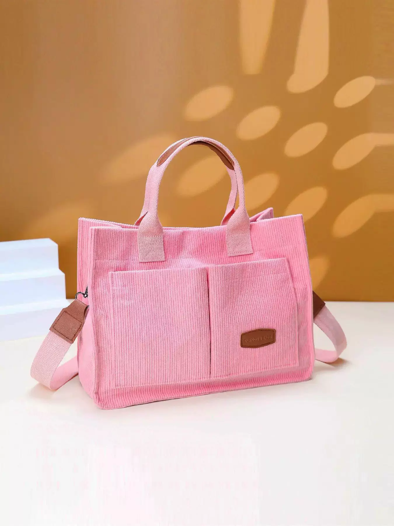 Capacious Handheld Bag with Adjustable Strap for Leisure and One-Shoulder Use - Customizable Colors