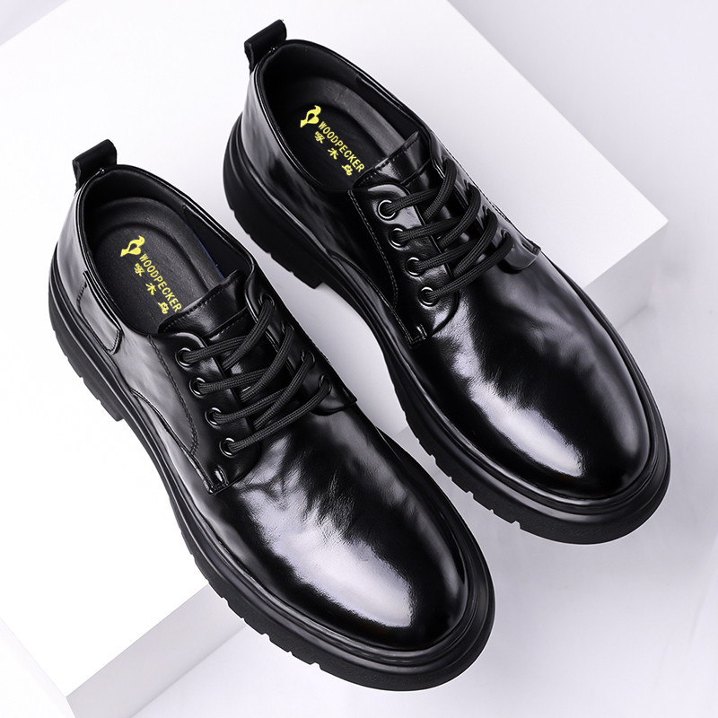 Classic British Style Formal Leather Shoes For Men Office Wear_voghion.com