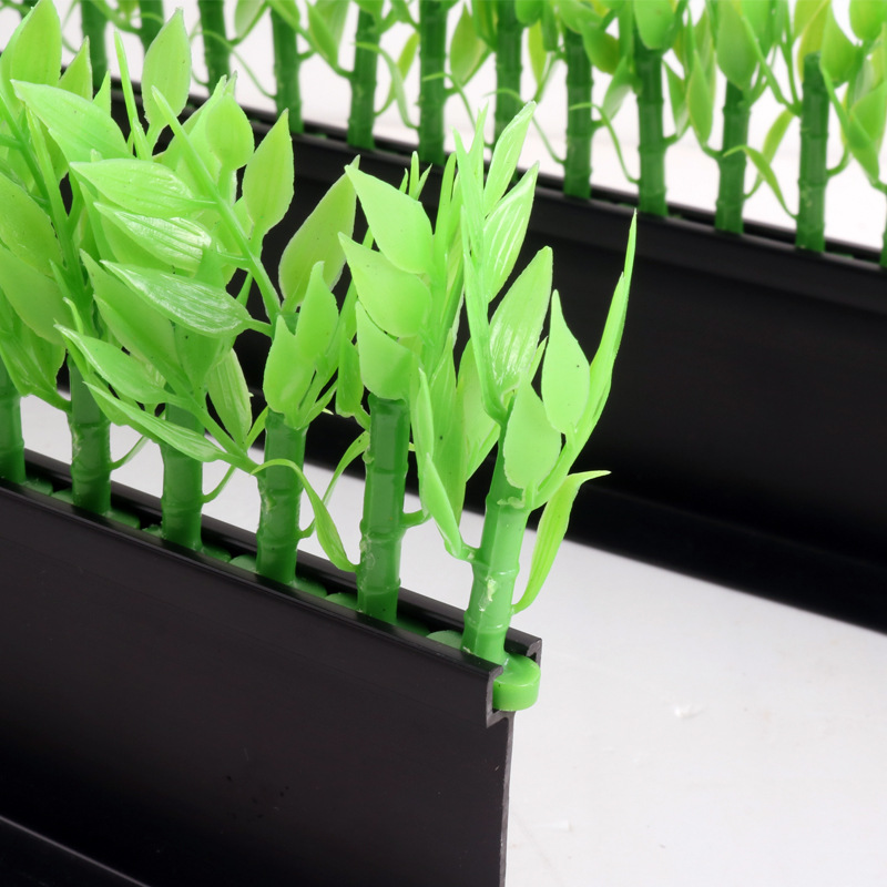 超市生鮮豬肉托盤隔斷L型隔斷冷鮮肉隔斷分隔板網塑料綠草護欄草