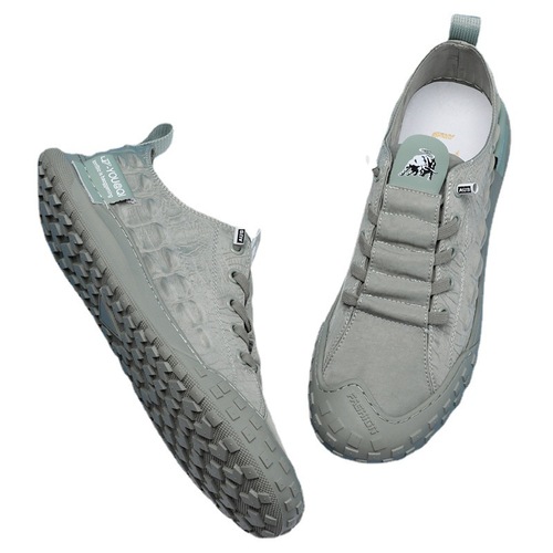2024 Spring New Canvas Shoes Korean Style Cloth Shoes Men's Shoes Umbrella Cloth Baotou Men's Ice Silk Casual Trendy Shoes
