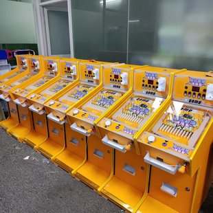 新款台式商用弹珠机台湾弹珠机手动弹珠游戏机投币拉杆出珠商用-阿里巴巴