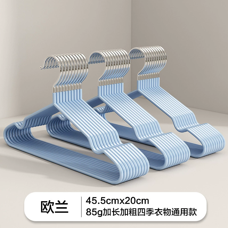 45 см длинная и жирная новая очень толстая вешалка для одежды с хлопковой подкладкой, вешалка для одежды для взрослых, пластиковая нескользящая бесследная сушилка для одежды