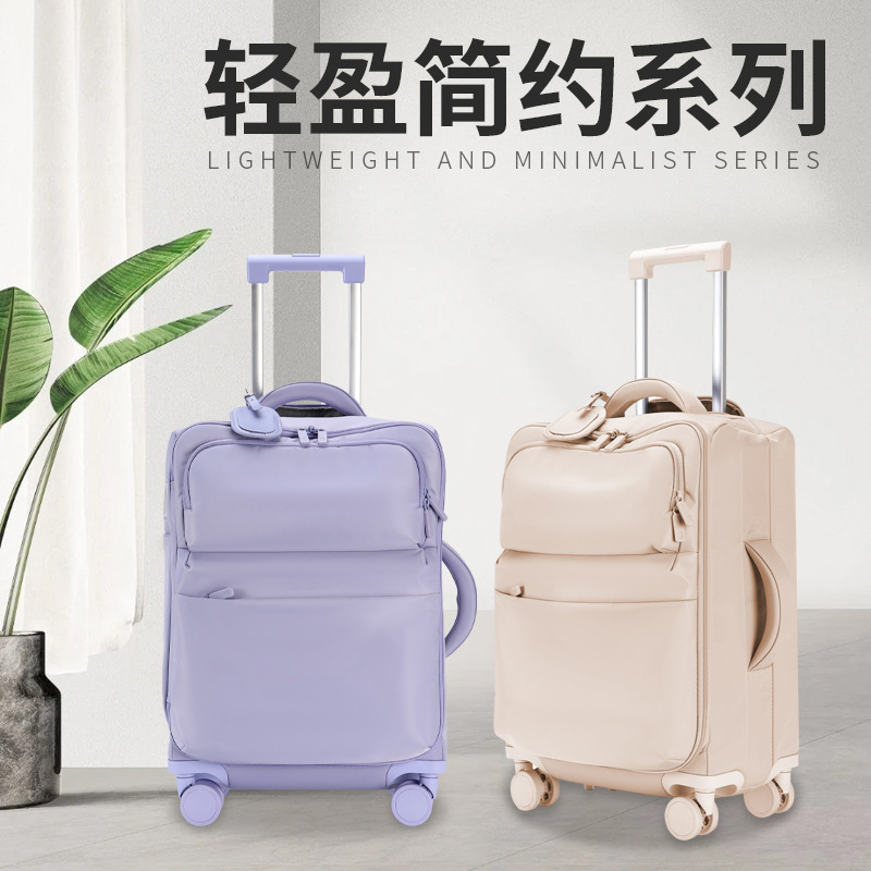 Original Manufacturer Luggage Trolley Case New Model Carry-On Suitcase 20inch Nylon Fabric Case Ultra-Light Password Travel Suitcase