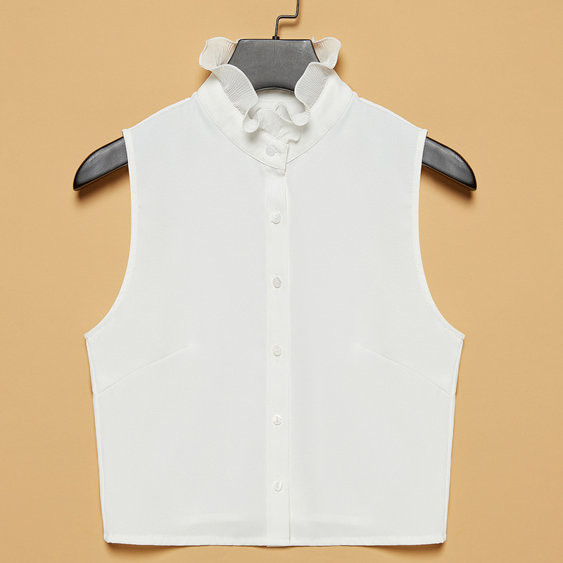 Autumn and Winter New Style Vest Fake Collar Women's Versatile Fake Collar Bottoming Shirt Fake Collar Professional Shirt Decorative Collar