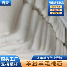 厂家冬季羊绒羊毛被芯填充被胎床垫加厚保暖优质羊毛填充物