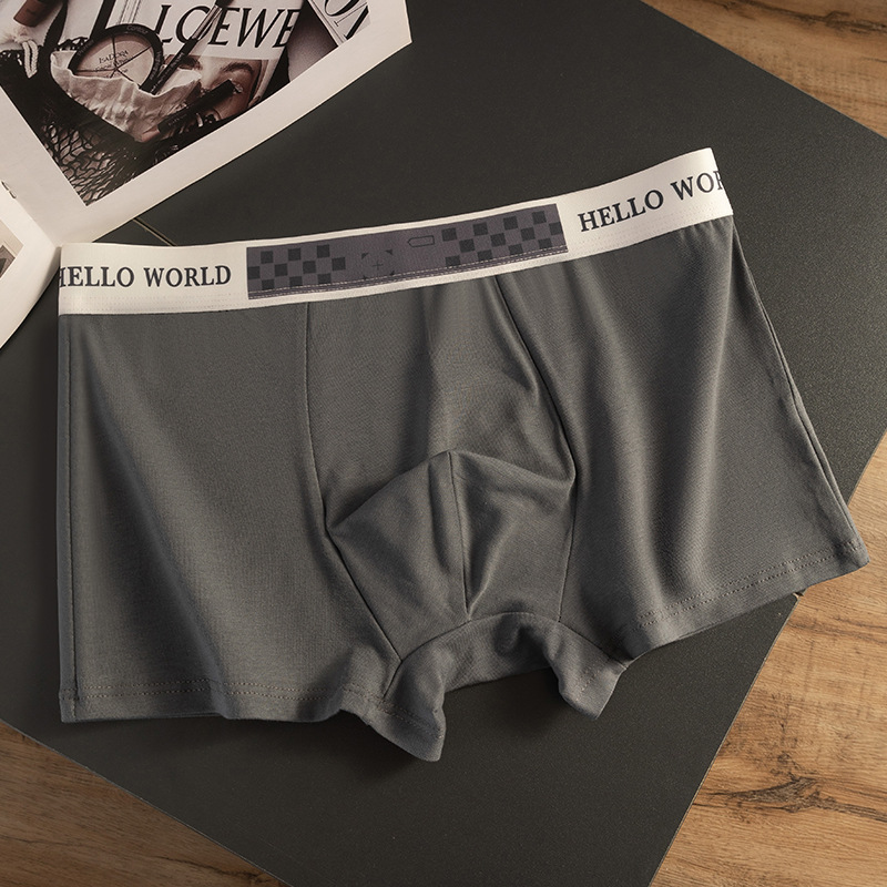 Niños algodón de cuatro ángulos pantalones deportivos sueltos adolescentes niños gran tamaño antibacteriano entrepierna de ángulo plano cabeza de pantalones cortos