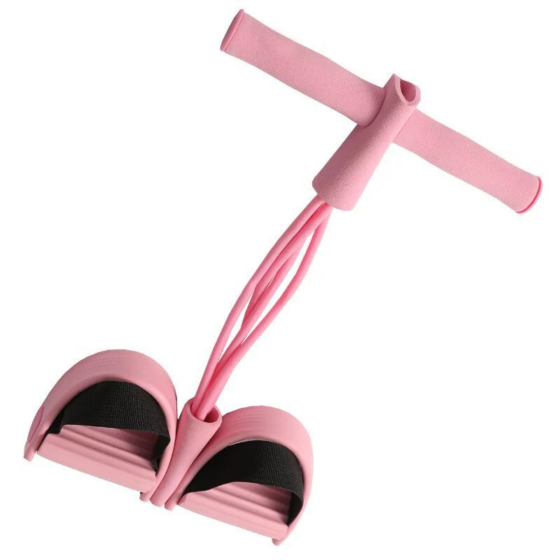 Dispositivo de tracción de pedal, abdominales multifunción, asistencia para el fitness en el hogar, tubo de pedal del brazo 6 cuerda de tracción