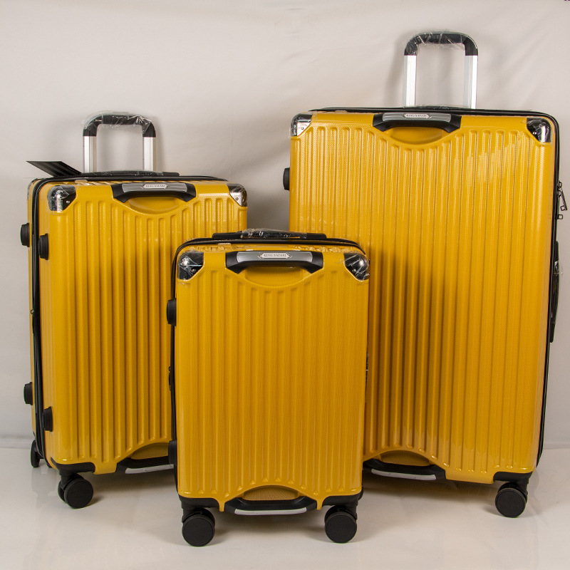 Cross-Border Foreign Trade Pc Luggage Suitcase with Silent and Durable Universal Wheels, Unisex Trolley Case with Logo Printing, Double-Handle Travel Suitcase Cross-Border Foreign Trade Pc Luggage Suitcase with Silent and Durable Universal Wheels, Unisex Trolley Case with Logo Printing, Double-Handle Travel Suitcase