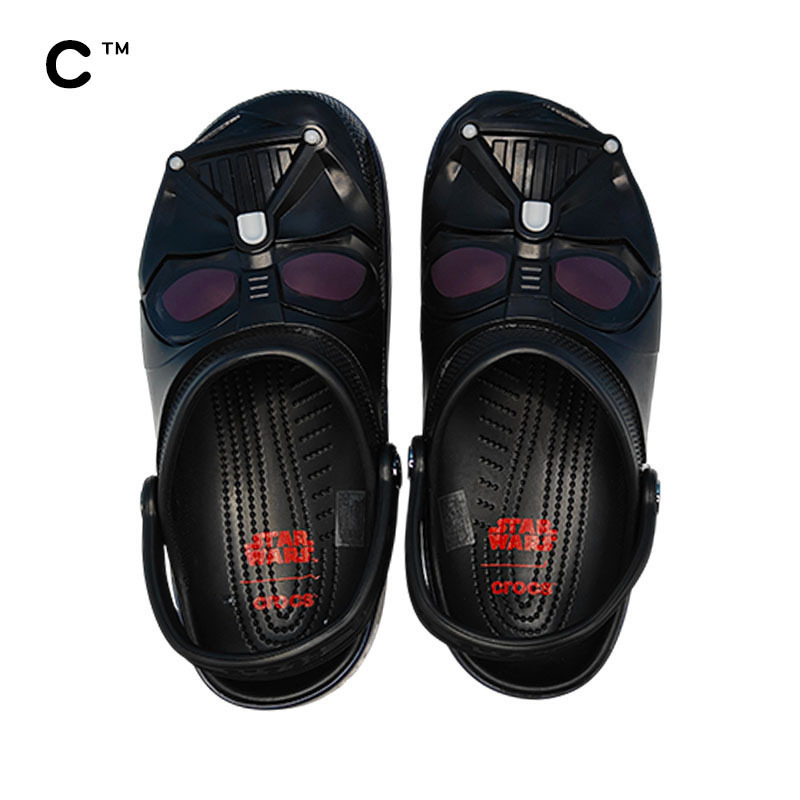 Cross Star Wars Darth Vader Collaboration Clogs for Men and Women, Couple's Outdoor Non-Slip Beach Sandals