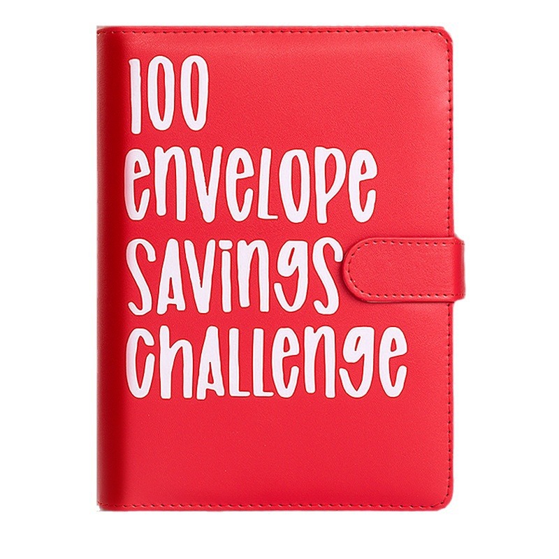 100 EnvelopeChallenge 100 días desafío de pareja para ahorrar dinero libro de ahorros