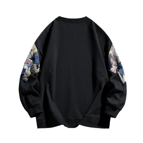 Men's Thick Padded Crew Neck Sweatshirt, Trendy Brand, Loose Casual Youth Style, Versatile Korean Version, Large Size Base Layer Top