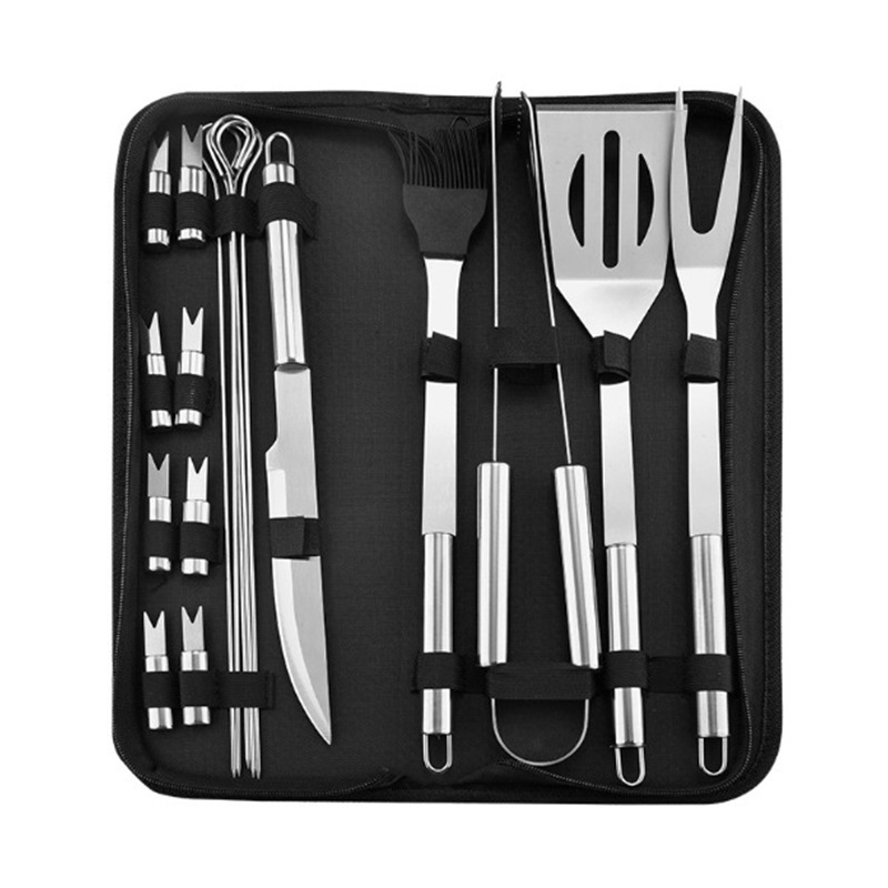 Amazon BBQ acero inoxidable Oxford fabricantes set de parrilla al aire libre en stock set de herramientas de parrilla