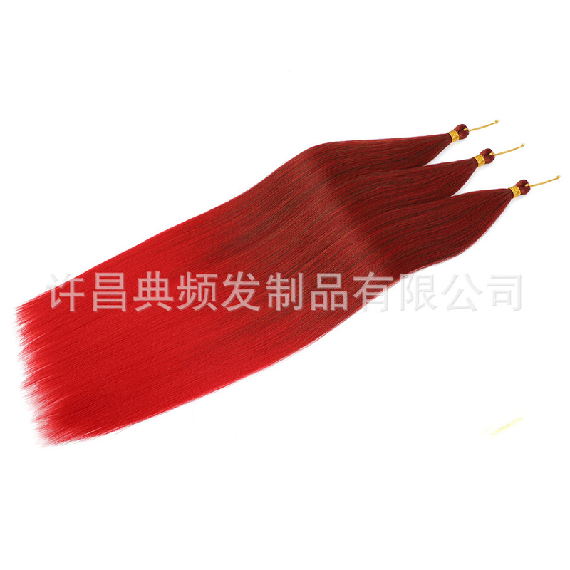 In-Stock European and American Fashion Wig Extra Long 30inch Ariel Straight Synthetic Crochet Hair Bundle 100g