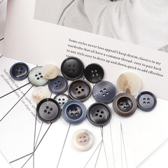 New resin suit pants suit button men and women coat patterned button texture shirt button sleeve button round button 