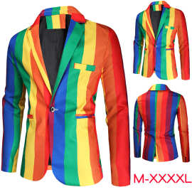 2021外贸秋冬新款男士3D印花一粒扣西装外套跨境欧码男士休闲西服