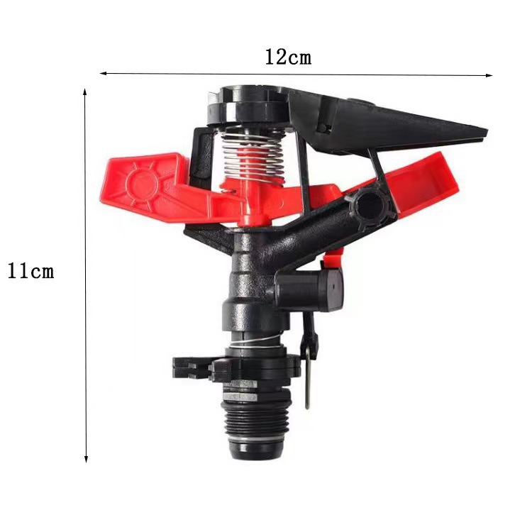 4 puntos imitación Israel Leiou boquilla giratoria de plástico balancín 360 grados ajustable ángulo controlable rociador jardín