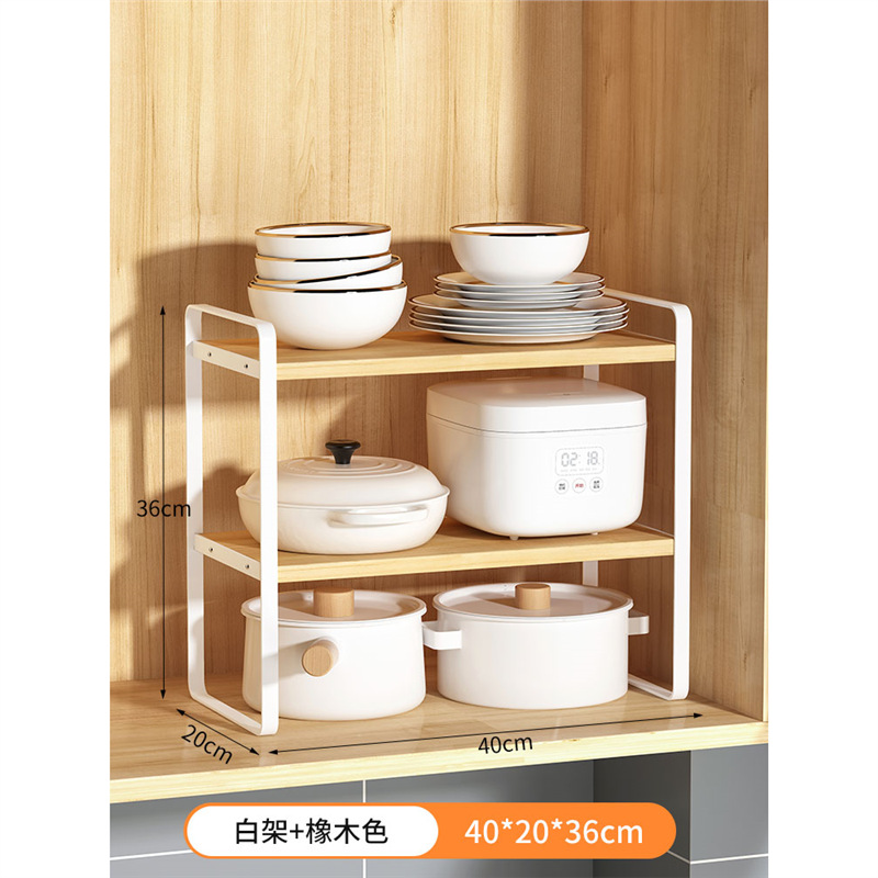 Organizador multinivel para encimera de cocina – para vasos, utensilios, con zona de drenaje