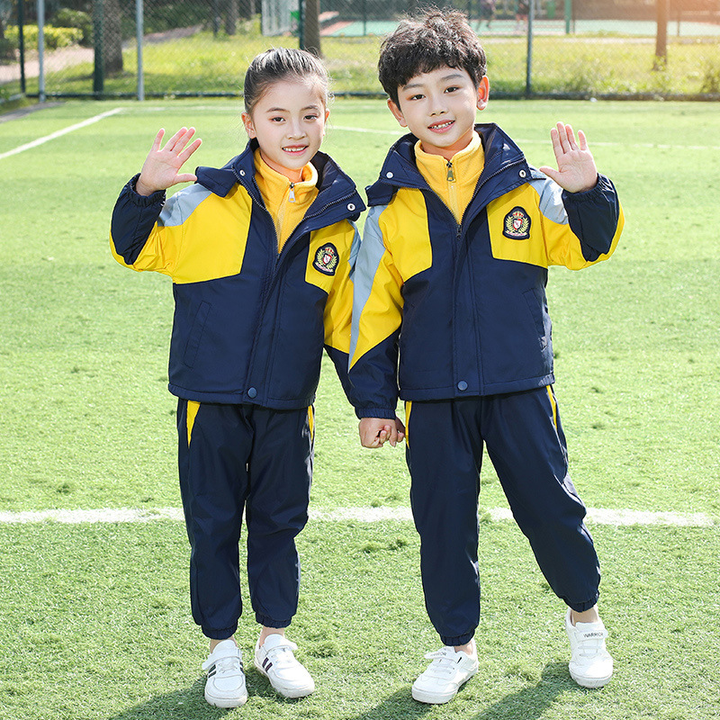 小学生校服儿童班服幼儿园园服冲锋衣三合一冬款三件套厂家直销