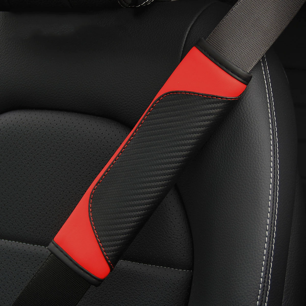 PU старая кожа из углеродного волокна взрывной автомобиль ремень безопасности наплечный чехол новый трансграничная торговля AliExpress для женщин Amazon