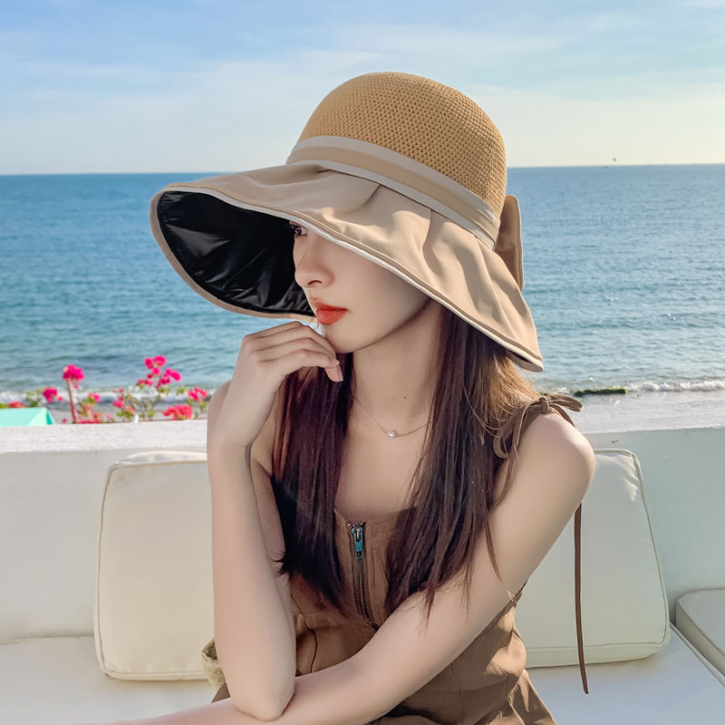 [해외직구]태양 모자 여성 여름 자외선 차단 1세트(2EA)