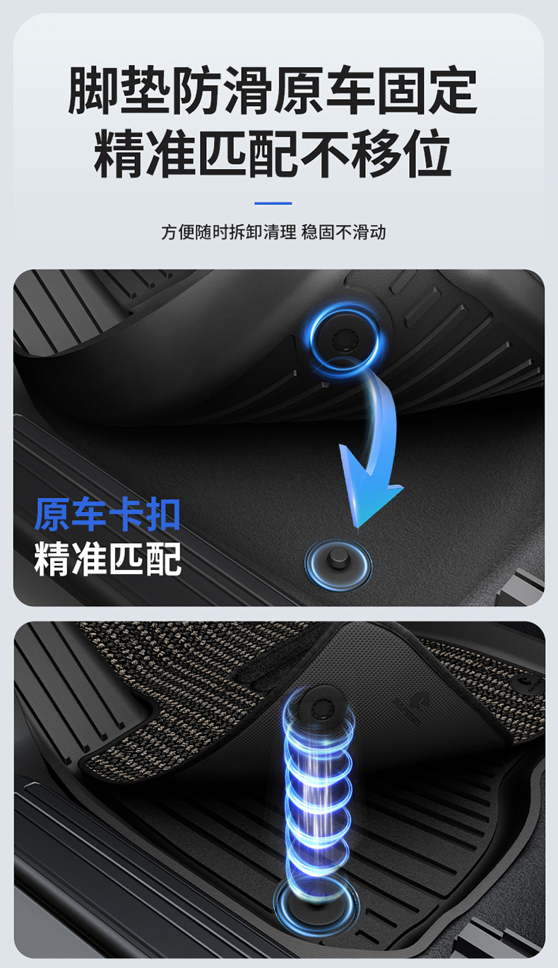 Suitable for Honda Accord, Inspire, Crv, Haoying, and Civic Models, All-Weather Tpe Car Floor Mats