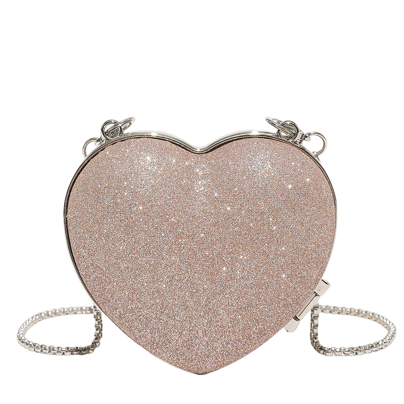 Borsa a tracolla elegante a forma di cuore con strass donna sera_voghion.com