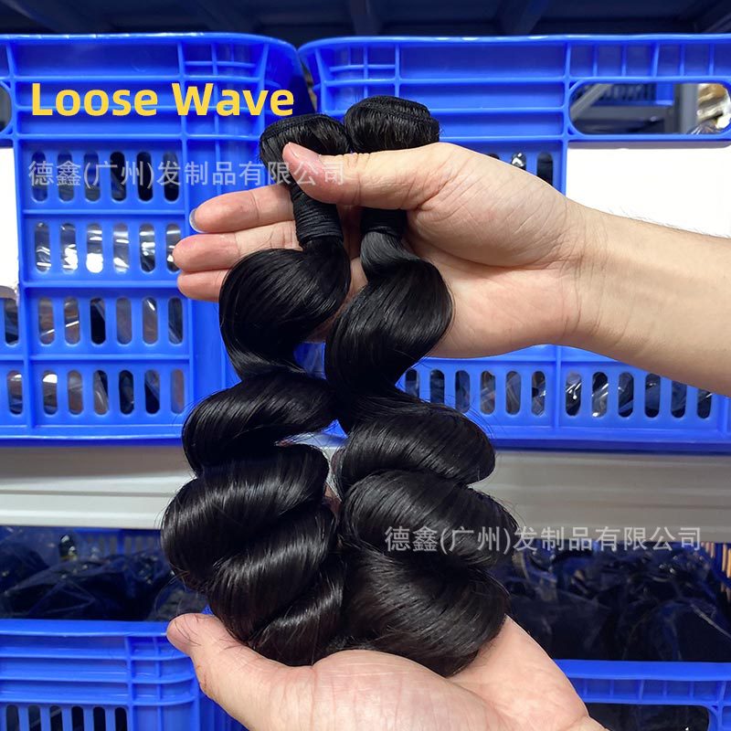 Pelucas de cabello humano real, extensiones de cabello de primera calidad, mechones de cabello humano, cabello real para exportación, extensiones de cabello para comercio transfronterizo europeo y americano.