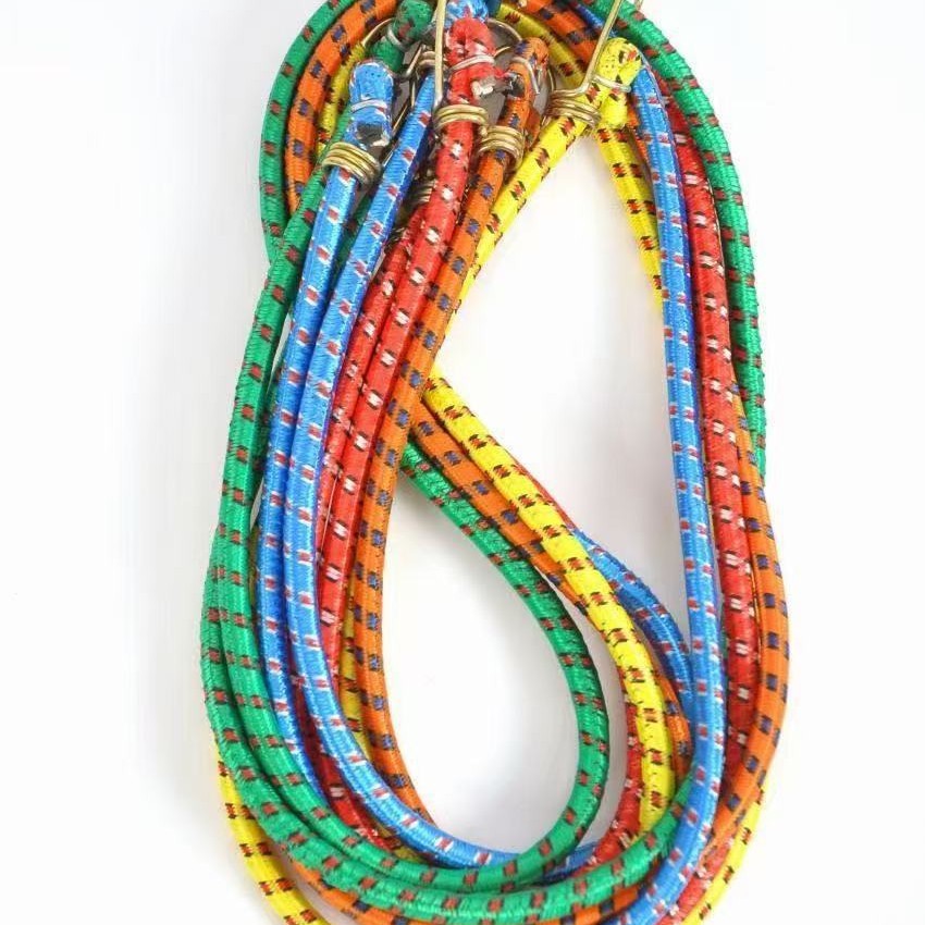 Embalaje con gancho cuerda elástica banda de goma cuerda elástica cuerda elástica de motocicleta cuerda de raíz elástica red al por mayor