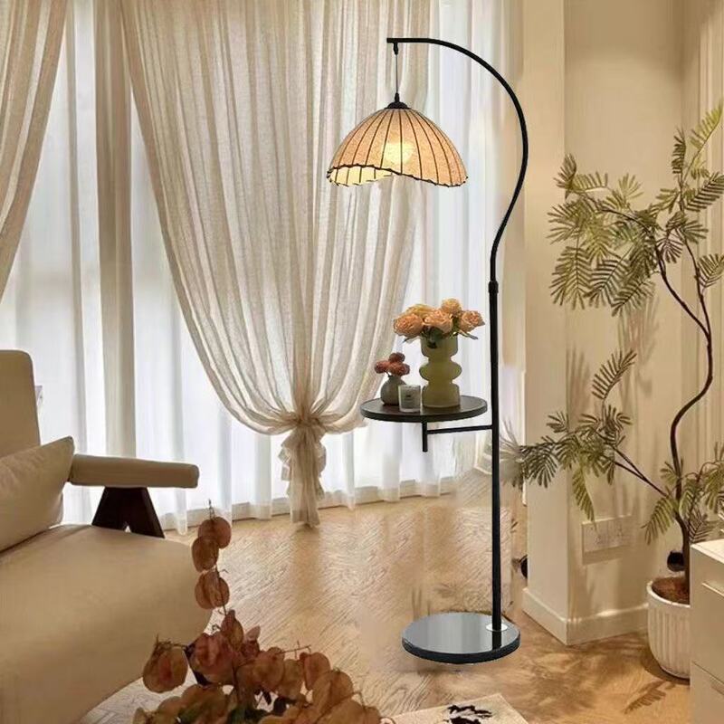 Medieval Style Floor Lamp Living Room Sofa Side Coffee Table Decorative Lamp Tea Room Retro Bedroom Bedside Counter Lamp