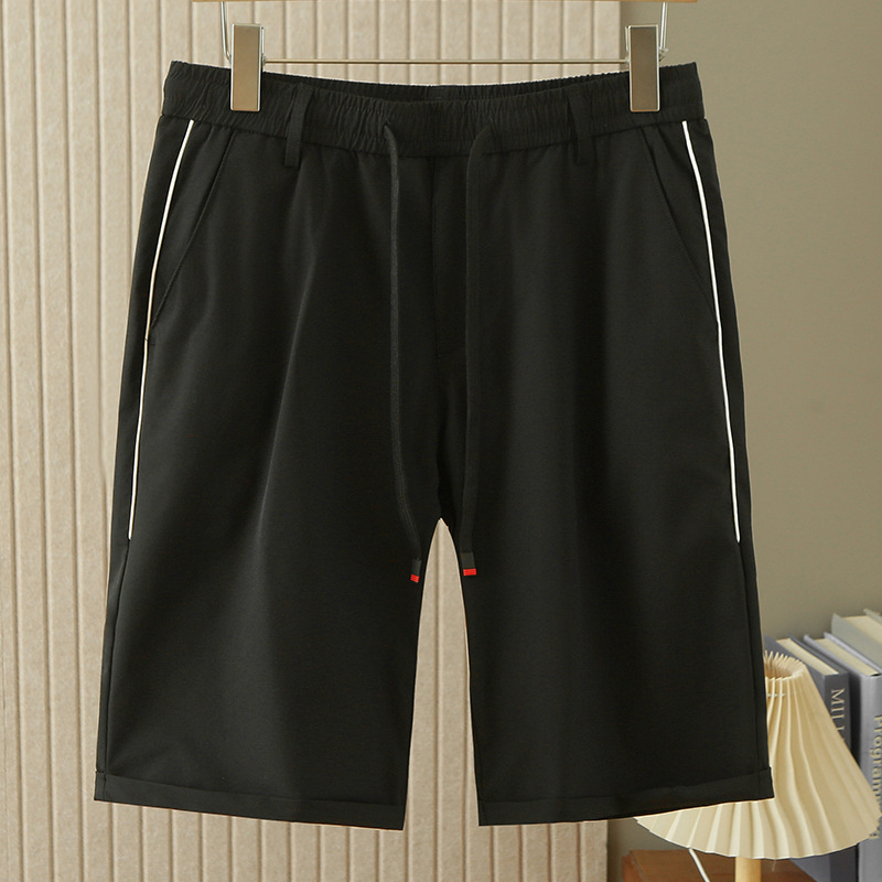 Haipai Clearance Ice Silk Casual Mid-Length Pants for Men, Summer Loose Straight Five-Point Elastic Sports Shorts for Men 2R060