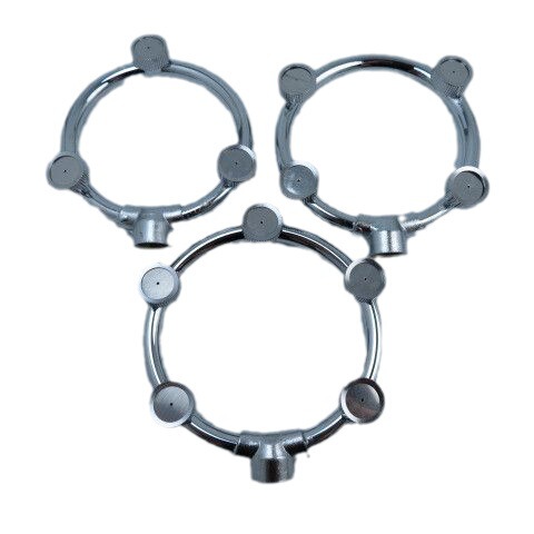 Electric sprayer accessories agricultural high-pressure sprayer stainless steel metal ring-shaped gardening three-head multi-eye sprinkler