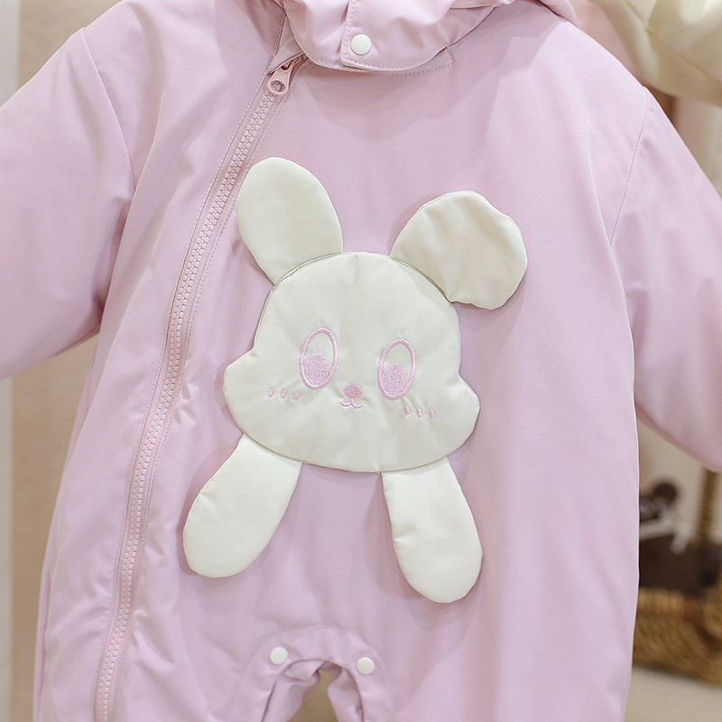 BABY GIRLS BABYS COTTON-PADDED 재킷 겨울 점프 수트 두꺼운 코튼 패딩 의류 겨울면 패딩 의류 겨울 옷 외출 의류 등반
