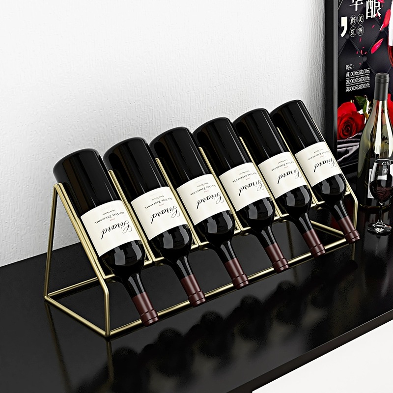 Light Luxury Wine Shelf Ornaments Simple Household Inverted Wine Cabinet Storage Rack Creative Wine Bottle Bracket Display Rack