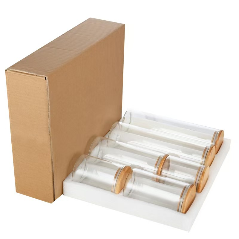 Frascos de vidrio, granos domésticos, frutos secos, frascos de vidrio, frascos de almacenamiento de botellas de vidrio, frascos de té de almacenamiento, juegos de té, frascos sellados