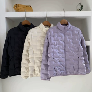 轻薄空气立领棉服女款2026秋冬新款短款洋气保暖薄款棉衣外套女