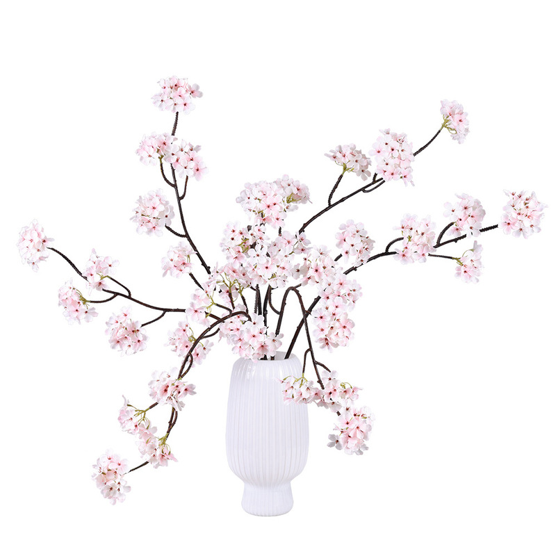 仿真花长枝梨花新中式禅意装饰梨花家居工程软装婚庆插花花材樱花|undefined