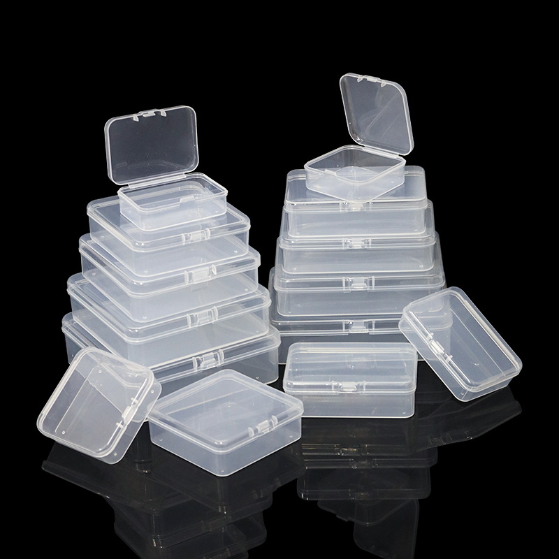 长方形pp塑料盒子长方形收纳盒透明收纳零件盒小产品包装盒 批发