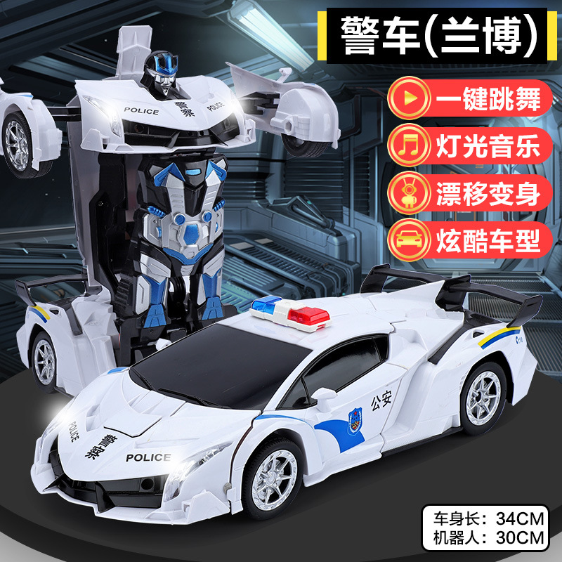 Control remoto de deformación de detección de gestos coche de carreras de cuatro ruedas recargable King Kong robot niño niño coche de juguete súper grande