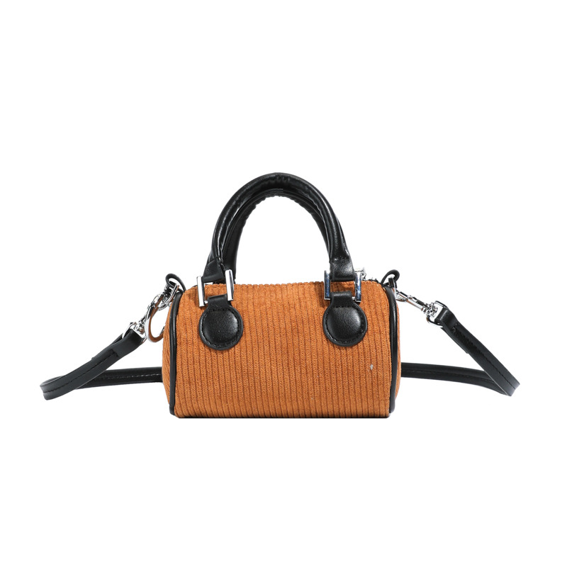Nuevo paquete de mochila infantil coreano retro velcro estriado paquete de cubo para niños simple mini mochila de hombro bebé