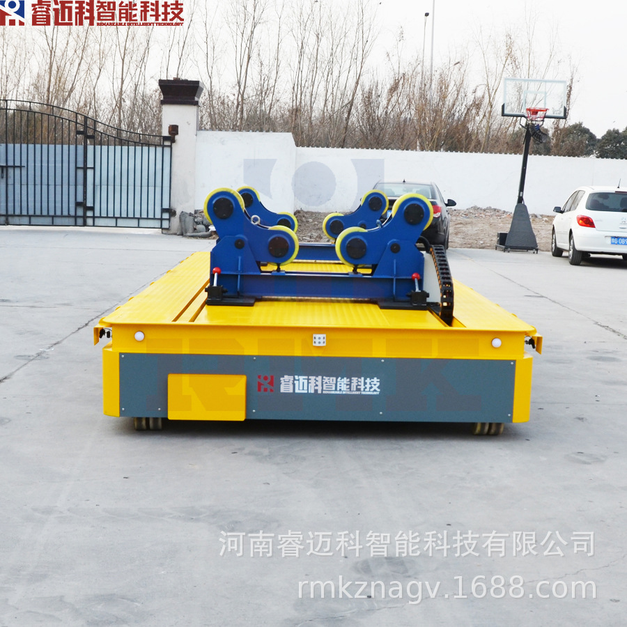 定向移动无轨平移小车 睿迈科设计伺服电机20吨舵轮平车方案