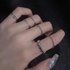 Korean Ring Instagram Jewelry Women's Korean Version Student Simple Men's Trend Couple Personality Cold Wind Non-Fading Ring
