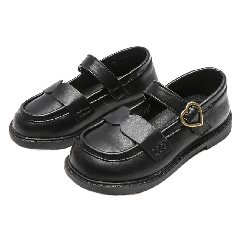 Маленькие кожаные туфли из натуральной кожи для девочек, весна 2021, новые детские черные туфли для выступлений, туфли jk для маленьких девочек, принцесса Мэри Джейн
