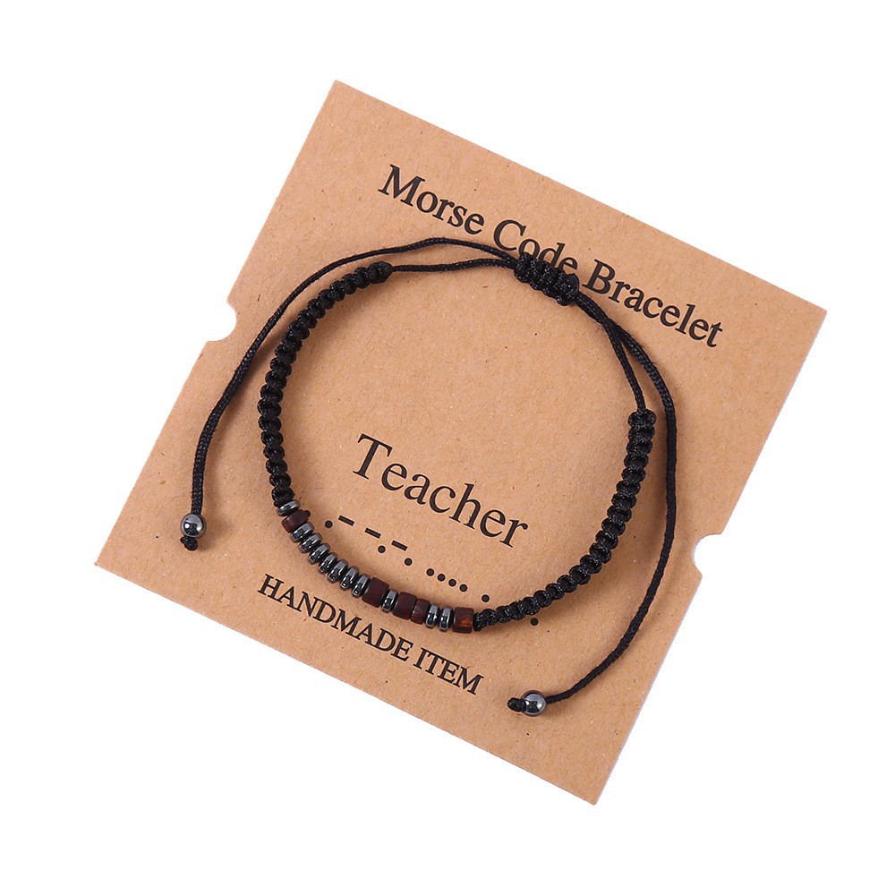 15g Weight Iron Stone Pendant Material Drawstring Bracelets Classification rope Chain Material 1 Piece Quantity Holiday, Daily Occasion rope, Iron Stone Material Geometric Pattern Unisex Gender Beaded, Braid Design Classic Style Style Classic Style Geometric Rope Iron Stone Wholesale Drawstring Bracelets 19