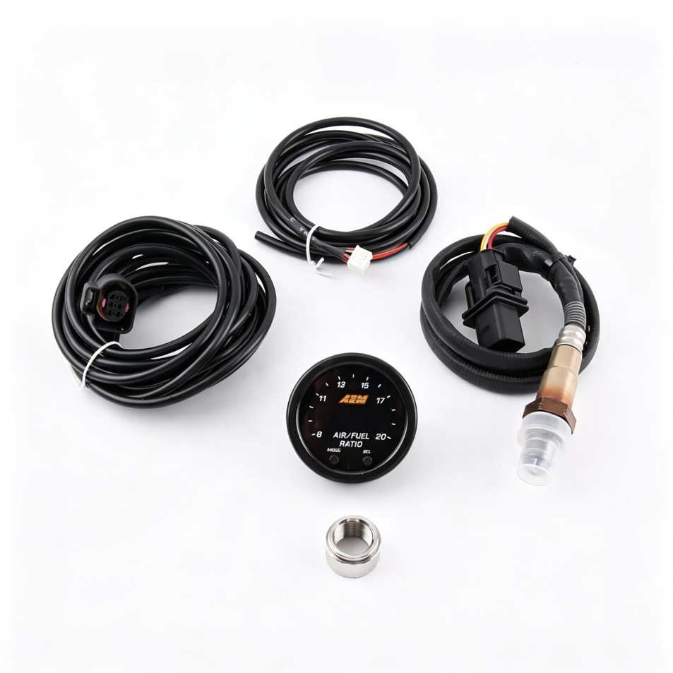 AEM Car Modification Instrument Air-Fuel Ratio Gauge with Sensor Set Turbocharger Water Temperature Oil Pressure Voltage