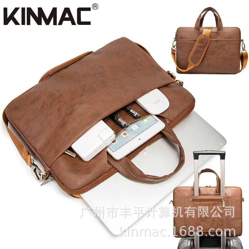 13 14 inch 15.6 inch men's and women's fashion notebook business casual portable shoulder computer bag Apple liner bag waterproof 13 14 inch 15.6 inch men's and women's fashion notebook business casual portable shoulder computer bag Apple liner bag waterproof