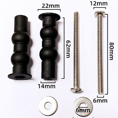 Manufacturer direct sale toilet seat fixing screw rubber expansion screw toilet seat fixing bolt