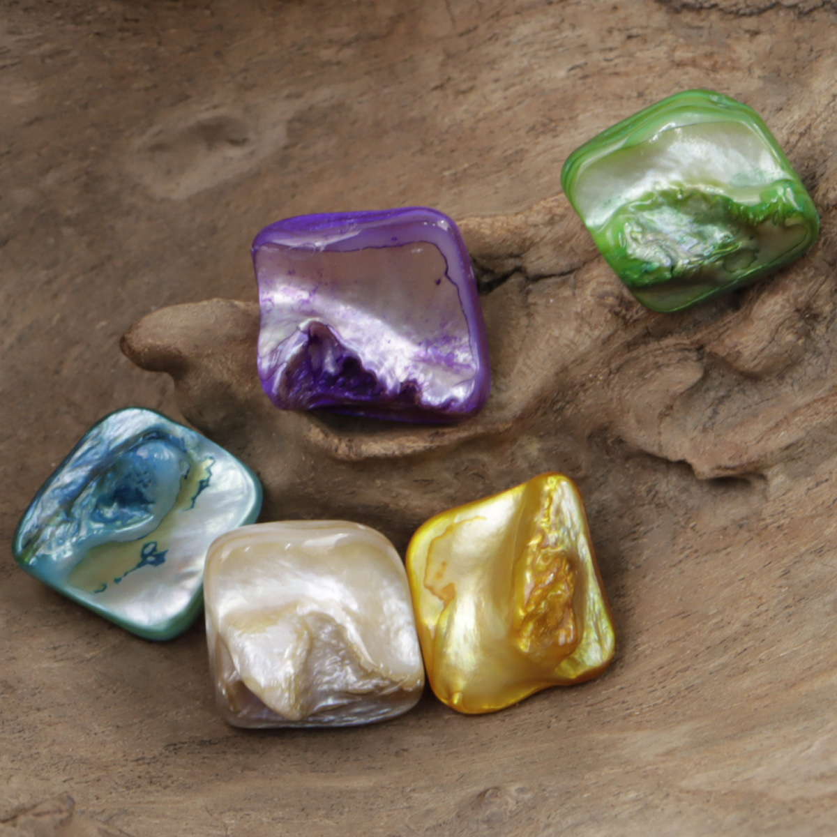 不规则异形天然贝壳碎石diy吊坠配饰扣子复古毛衣开衫儿童服饰扣