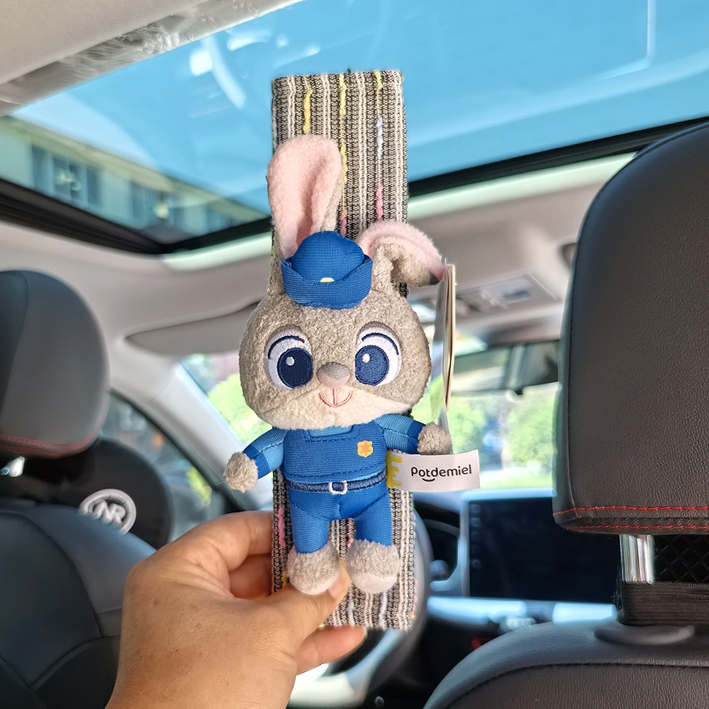 Protector de cinturón de seguridad de peluche para coche